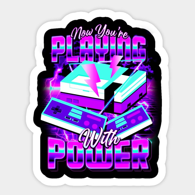 Playing with Power Sticker by CoDDesigns